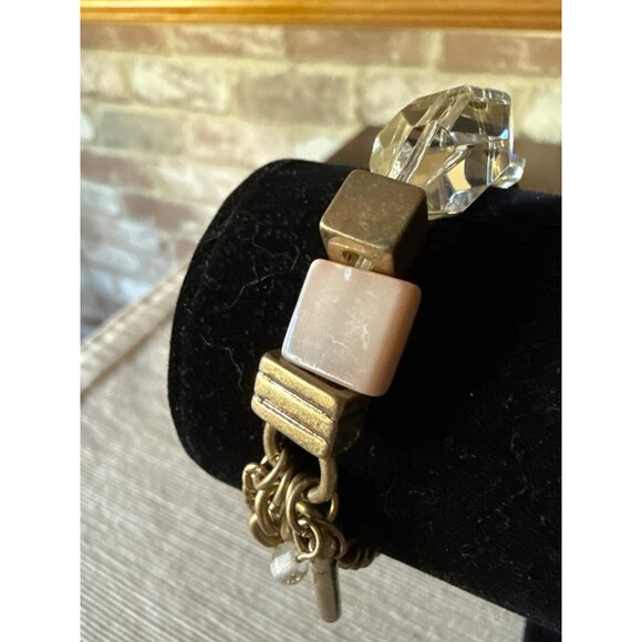 Kenneth Cole New York Crystal & Stone Bracelet Vintage Style - Picture 4 of 14